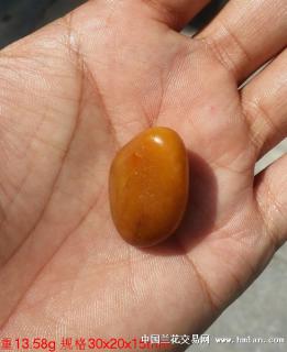 新疆和田玉顶级玩料 一级板栗黄 黄玉籽料欣赏