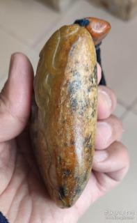 手把件 籽料手把件 圆雕手把件 石包玉手把件 新疆