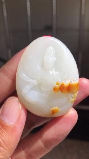 和田玉吊坠,手镯,手把件欣赏手工雕刻