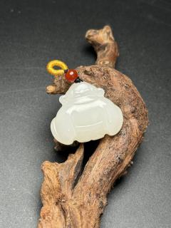 和田玉挂件财神