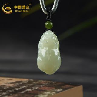 和田玉挂绳吊坠和田玉貔貅吊坠520礼物 貔貅吊坠